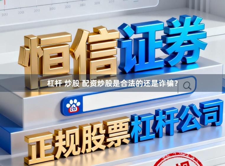 杠杆 炒股 配资炒股是合法的还是诈骗?