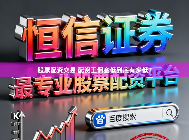 股票配资交易 配资王佣金低到底有多低?
